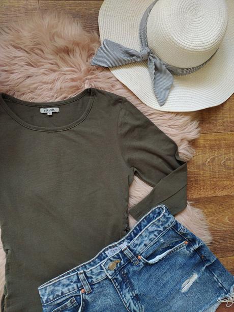 Khaki dámske body, s