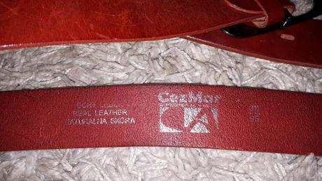 Kožený opasok m/l    80 - 95 cm, 