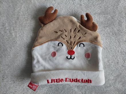 Vianočná čiapočka little rudolph veľ.6-12m, 74