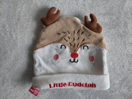 Vianočná čiapočka little rudolph veľ.6-12m, 74