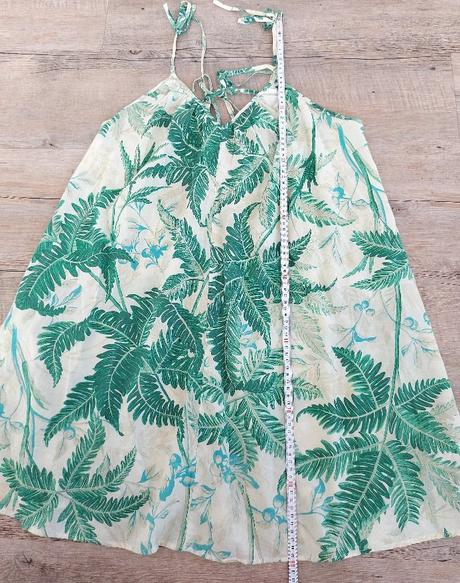 Letné šaty s listami, h&m,m