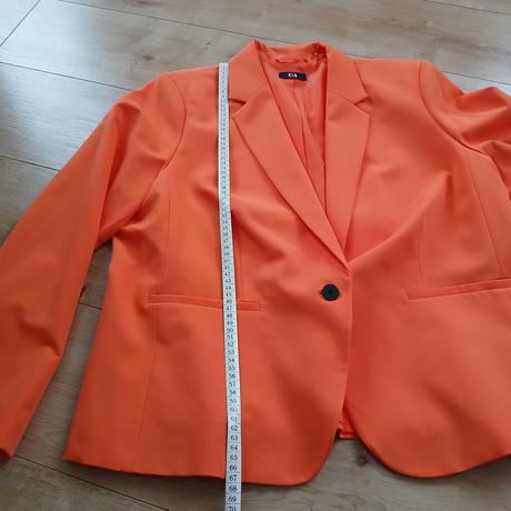 Koralovo-oranžové dámske sako, c&a,48