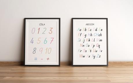 Plagáty montessori, 