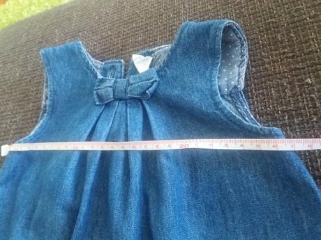 Riflové šaty, h&m,80
