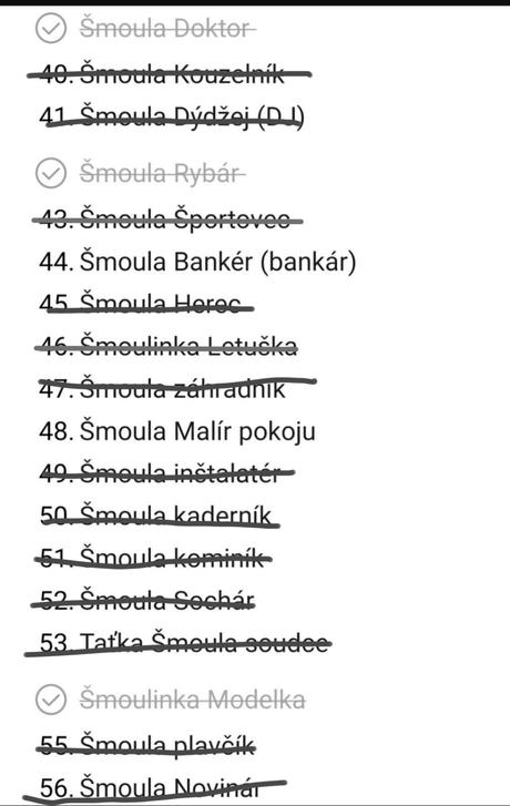 Šmolkovia povolania sveta celá edícia, 