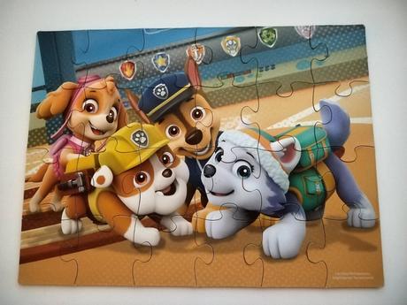 Kompletné drevené puzzle tlapková patrola, 