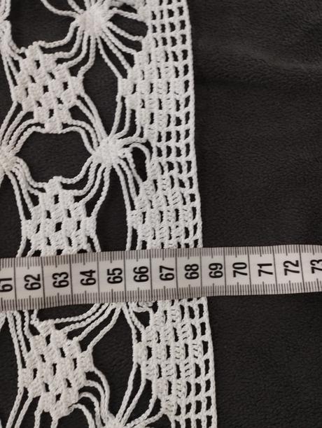 Biely háčkovaný obrus/háčkovaná dečka,