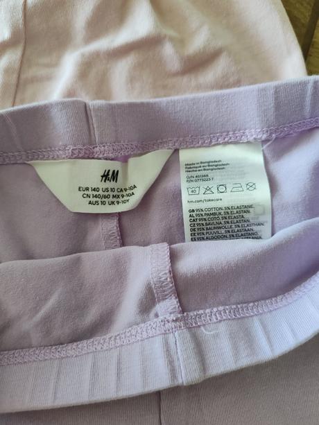 Cyklošortky 4ks, h&m,140