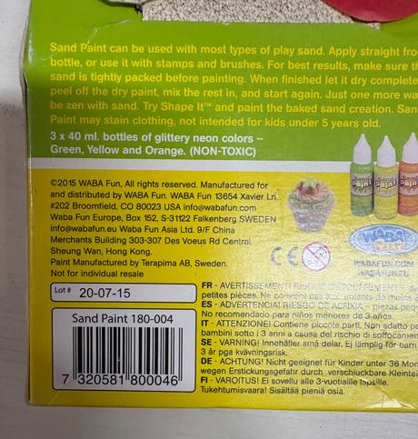 Sand paint - sada farieb na kineticky piesok,
