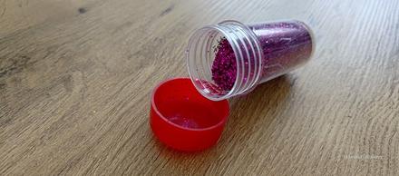 Brokátové flitre - 20 gramov - fuchsia, 