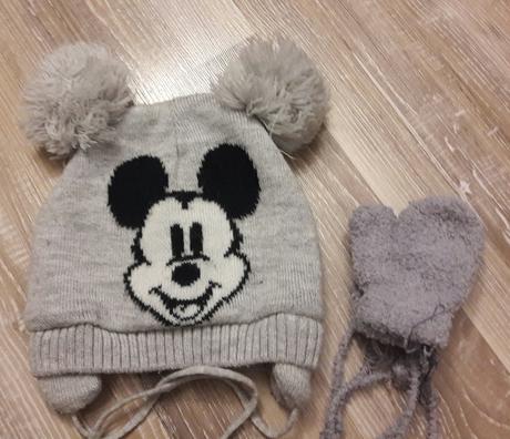 Zimná čiapka mickey+plus 2xrukavičky cena spolu, disney,86
