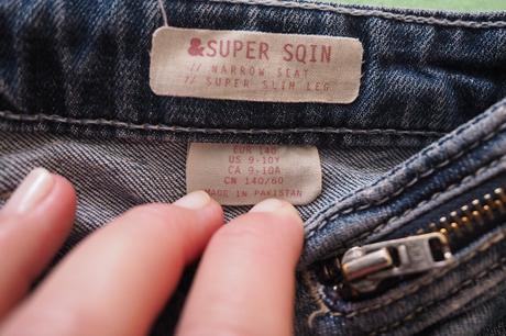 Dievčenské rifle, h&m,140