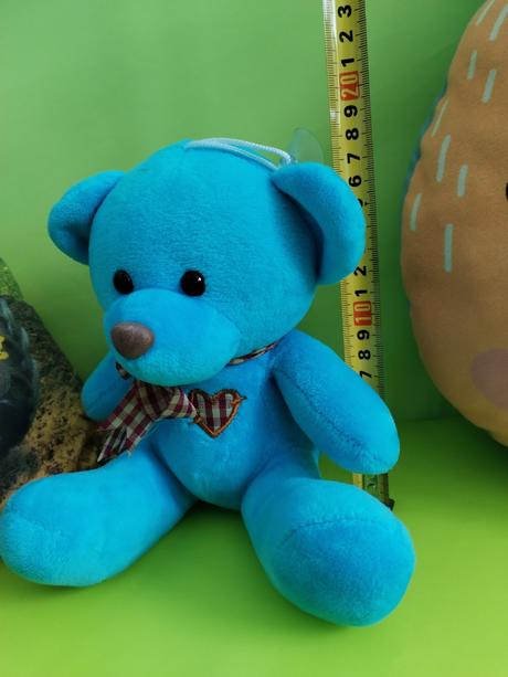 Plyšák macko modrý,