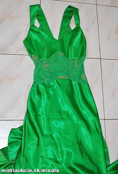 Retro saty v zelenej farbe, xs