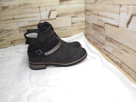 Rieker 39 - dámske zateplené šedé nízke čižmy, rieker,39