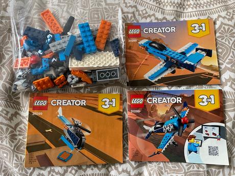 Lego creator 31099 - lietadlo 3v1, 