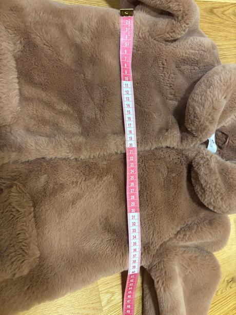 Dievčenský zimný kožuštek, h&m,128