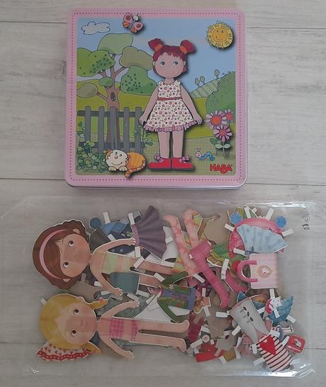 Magnetická obliekacia bábika lilli v kovov.krabici,