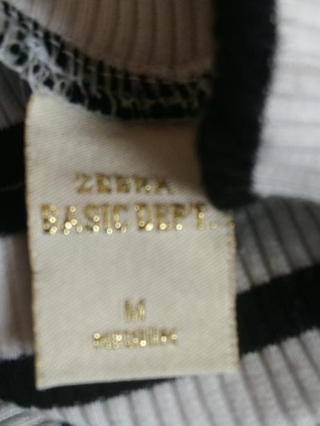 Dámsky elastický čierno biely top basic dept, xs/s, s
