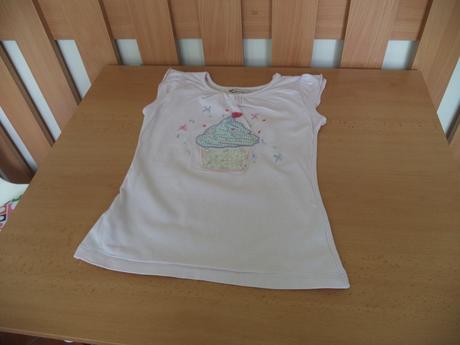 104 john lewis girl tričko, krásne bledoružové, john lewis,104