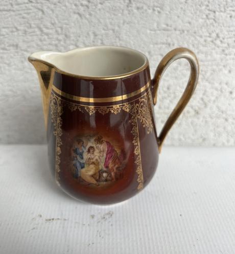 Starozitny vintage antik mliecnik 3 gracie nadoba,