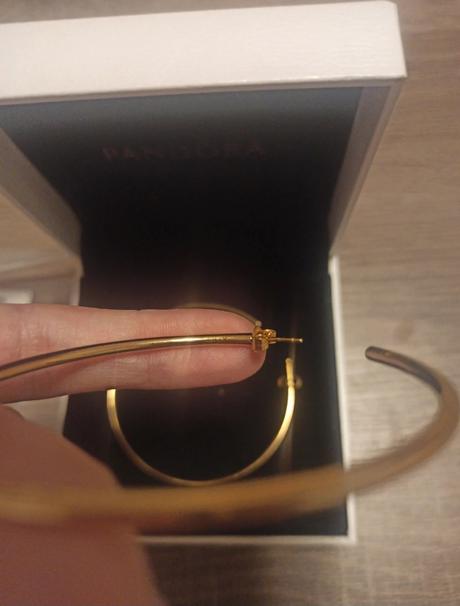 Pandora pozlátené náušnice, pandora