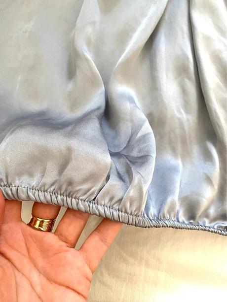 Strieborný hodvábny top imperial s ramienkami, m