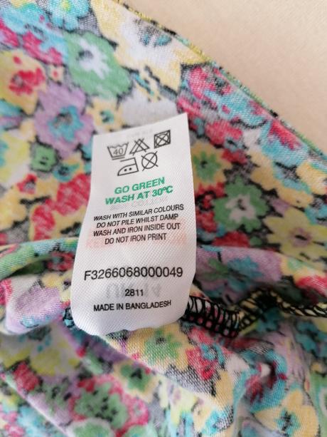 Kvetinový top, papaya,42