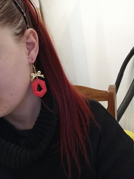 Náušnice z polymérovej hmoty,