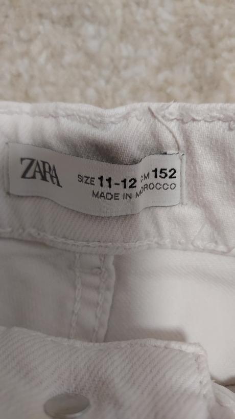 Biele nohavice, zara,152
