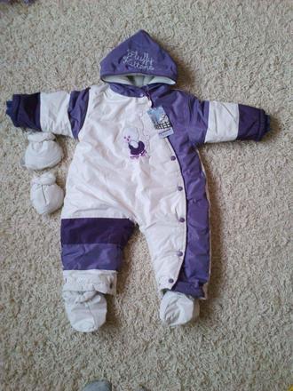 Detská veľmi teplá zimná kombinéza, 92