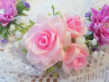 Lotosové kvety s ružami do vlasov, 