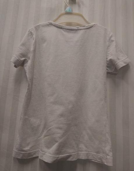 Biele tričko s motívom, just, 104-110 cm, 110