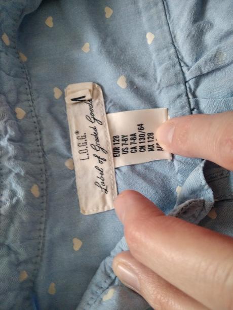 Košeľové saty, h&m,122