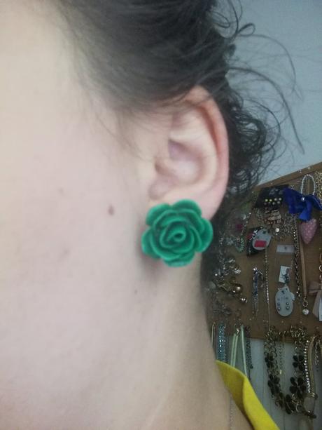 Napichovacie náušnice ruže,