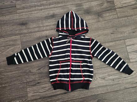 Pásiková mikinka na zips 1-2r. 86/92, 86