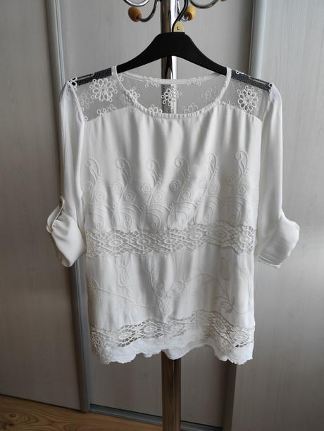 Blúzka s madeirou a výšivkou, l