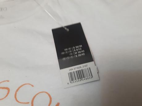 Biele nové dámske tričko s potlačou, krátky rukáv, esmara,38