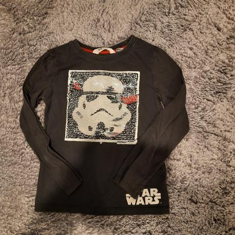 Tričko star wars s meniacim filtrami 122/128, h&m,122