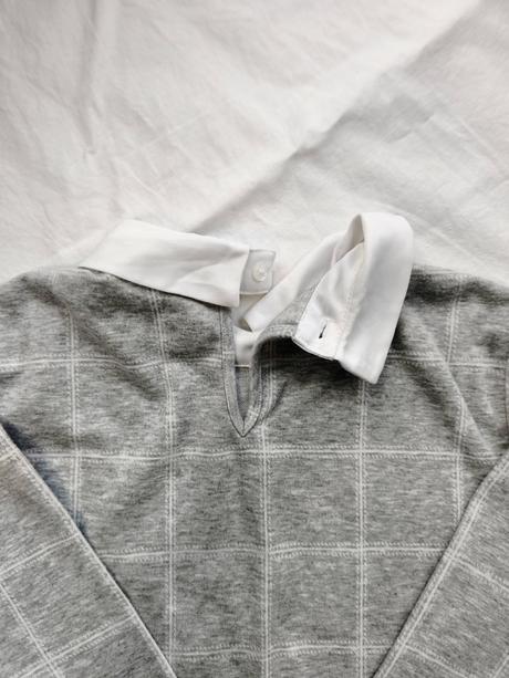 Elegantný sveter s košeľou, xs