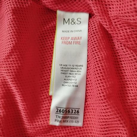 Prechodná značková vetrovka harry potter, marks & spencer,152