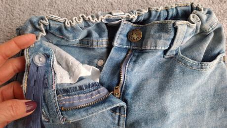 Roztrhané dievčenské skinny rifle - veľ. 128, 128