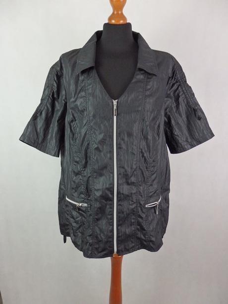 Kvalitná čierna bundička, xl