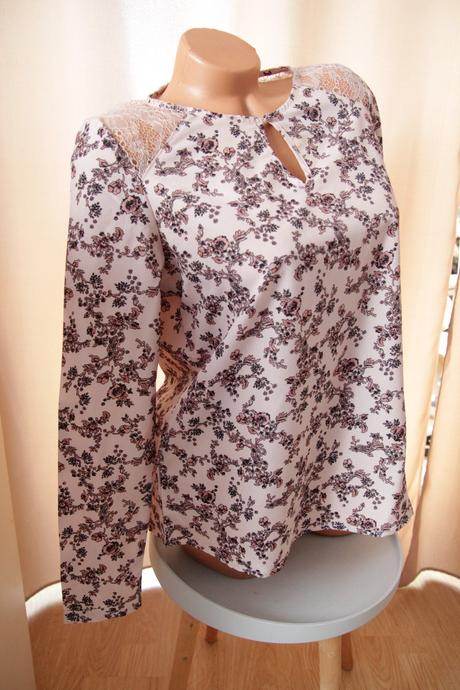 Ružová kvetinová blúzka, s/m, s