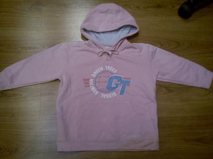 Dievčenská ružová teplá mikinka, 110