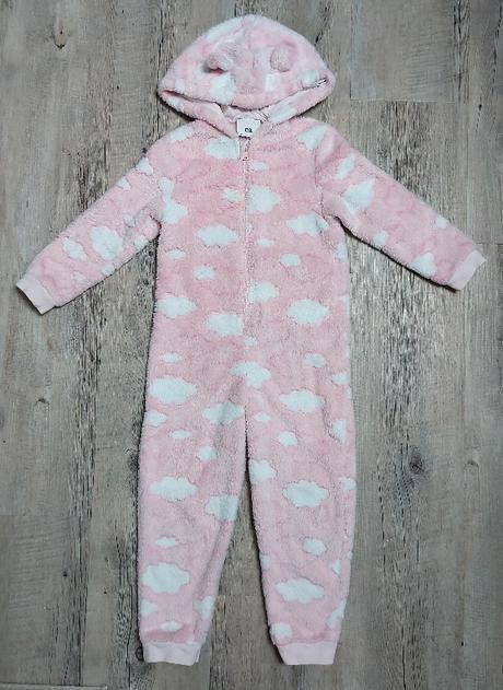 Rúžový flísový overal, c&a,110