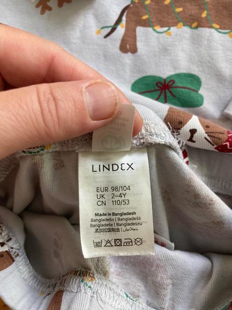 Vianočné pyžamko 98/104, lindex,98