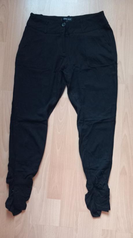 Čierne tenké nohavice, m