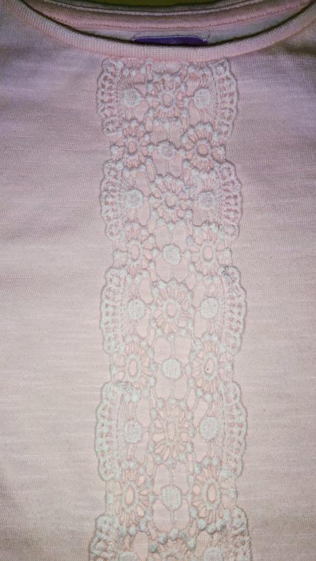 Tričko s čipkou, f&f,122
