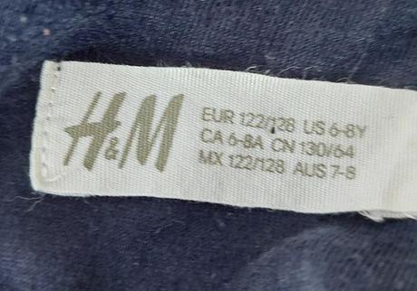 Tmavomodré šaty h&m, h&m,122